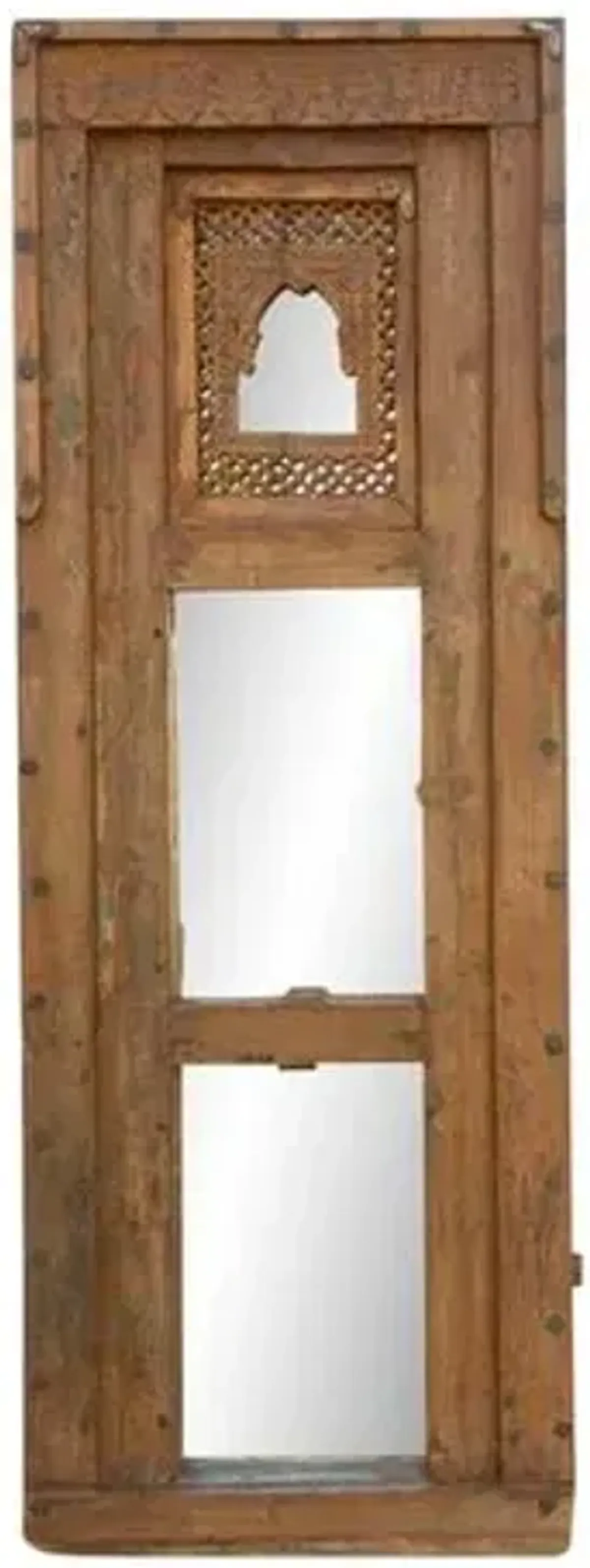 19th C. Rajasthani tall & Slim Mirror - de-cor