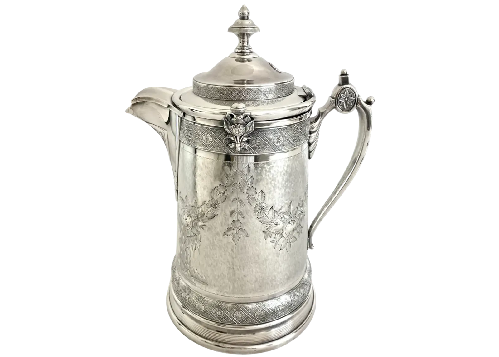 1879 Silverplate Pitcher Water Pitcher