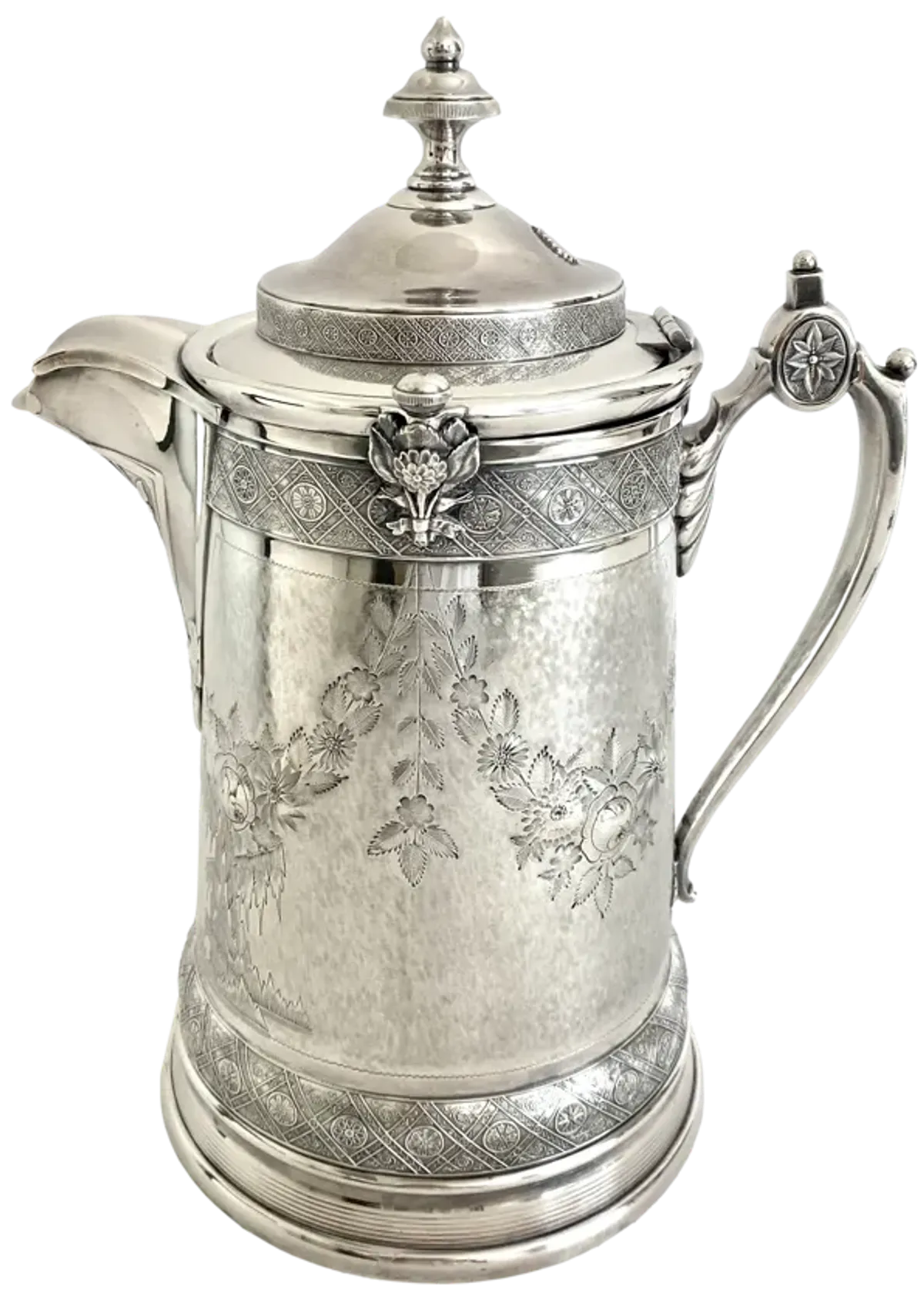 1879 Silverplate Pitcher Water Pitcher