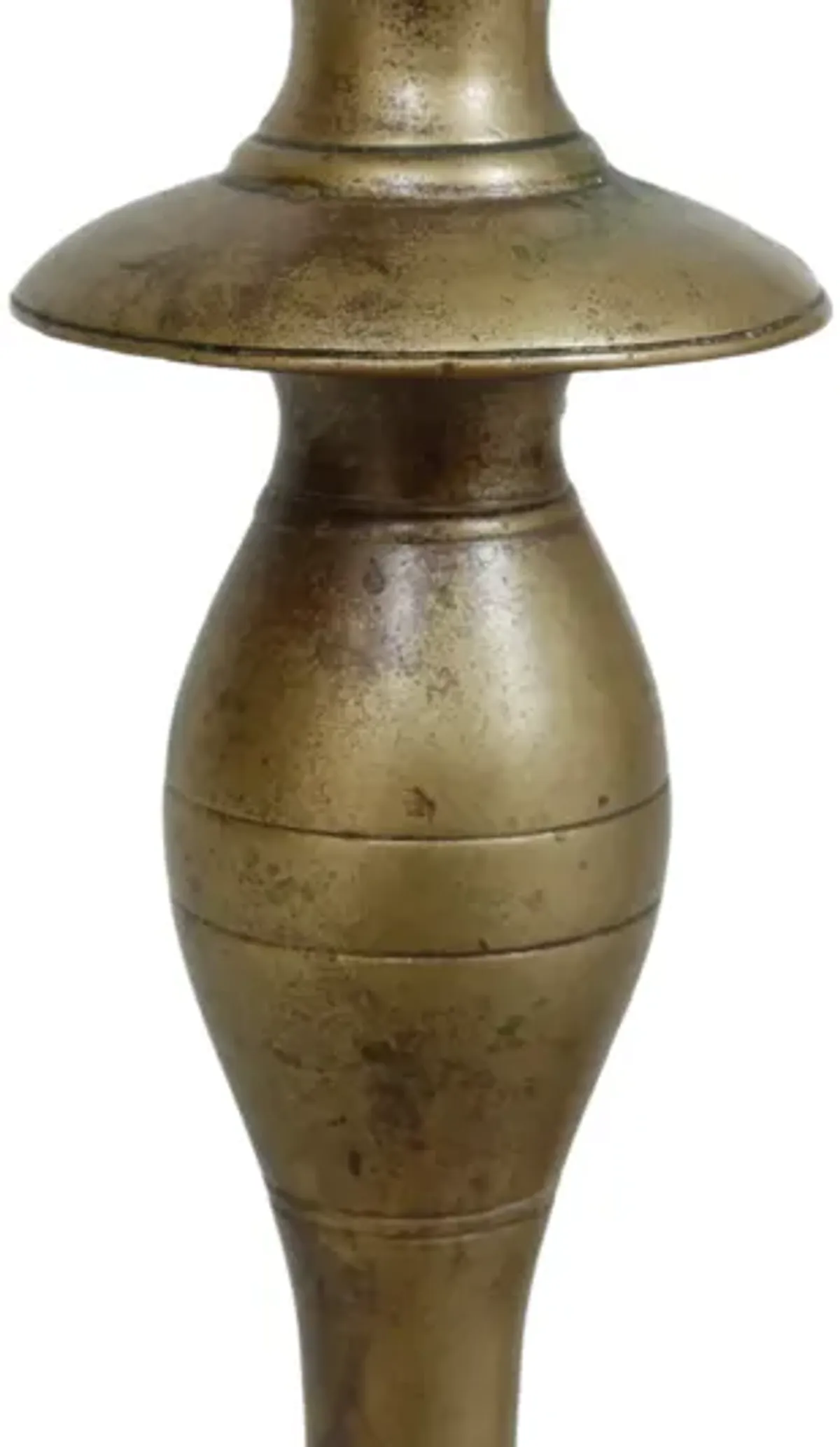 Turned Brass Candlestick Holders - a Pair - Interesting Things