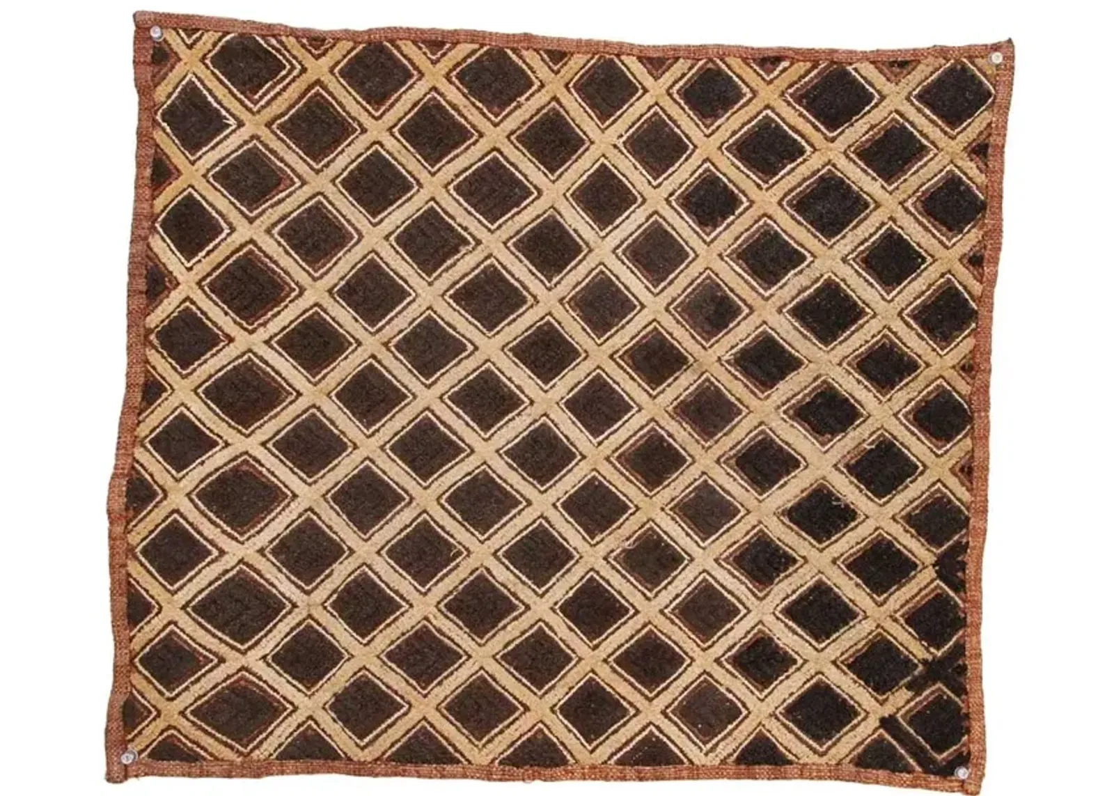 Cacao African Kuba Cloth Panel