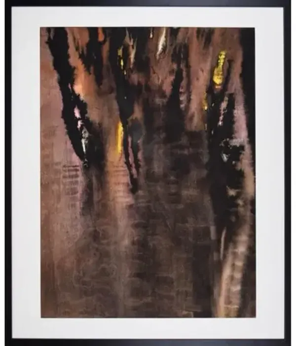 Abstract Expressionst Watercolor -Hutner - Antiquarian Art Company - purple