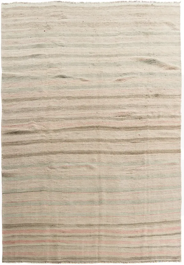 Subdued Turkish Kilim Rug 5'3 X 8'5