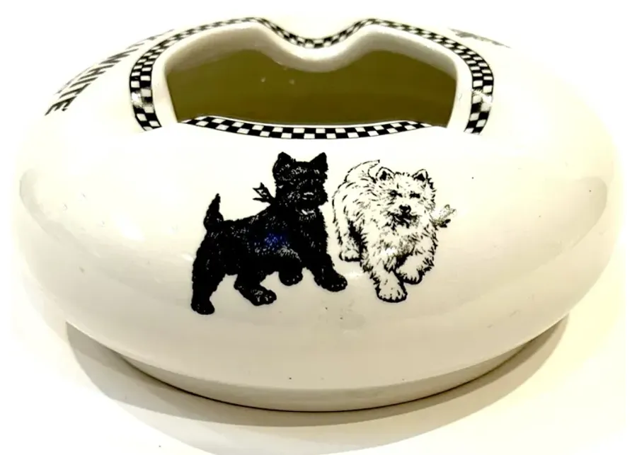 Black&White Terriers English Pub Ashtray