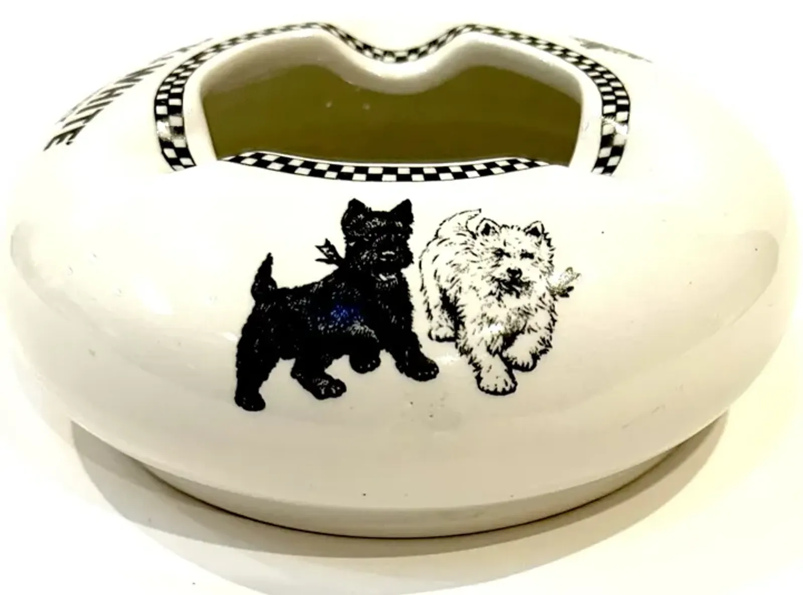 Black&White Terriers English Pub Ashtray