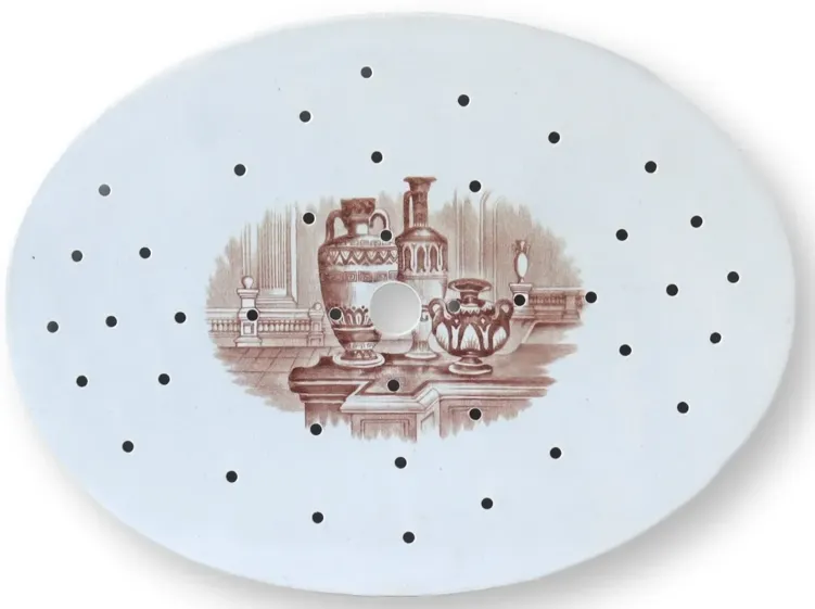 Antique English Ironstone Meat Drainer