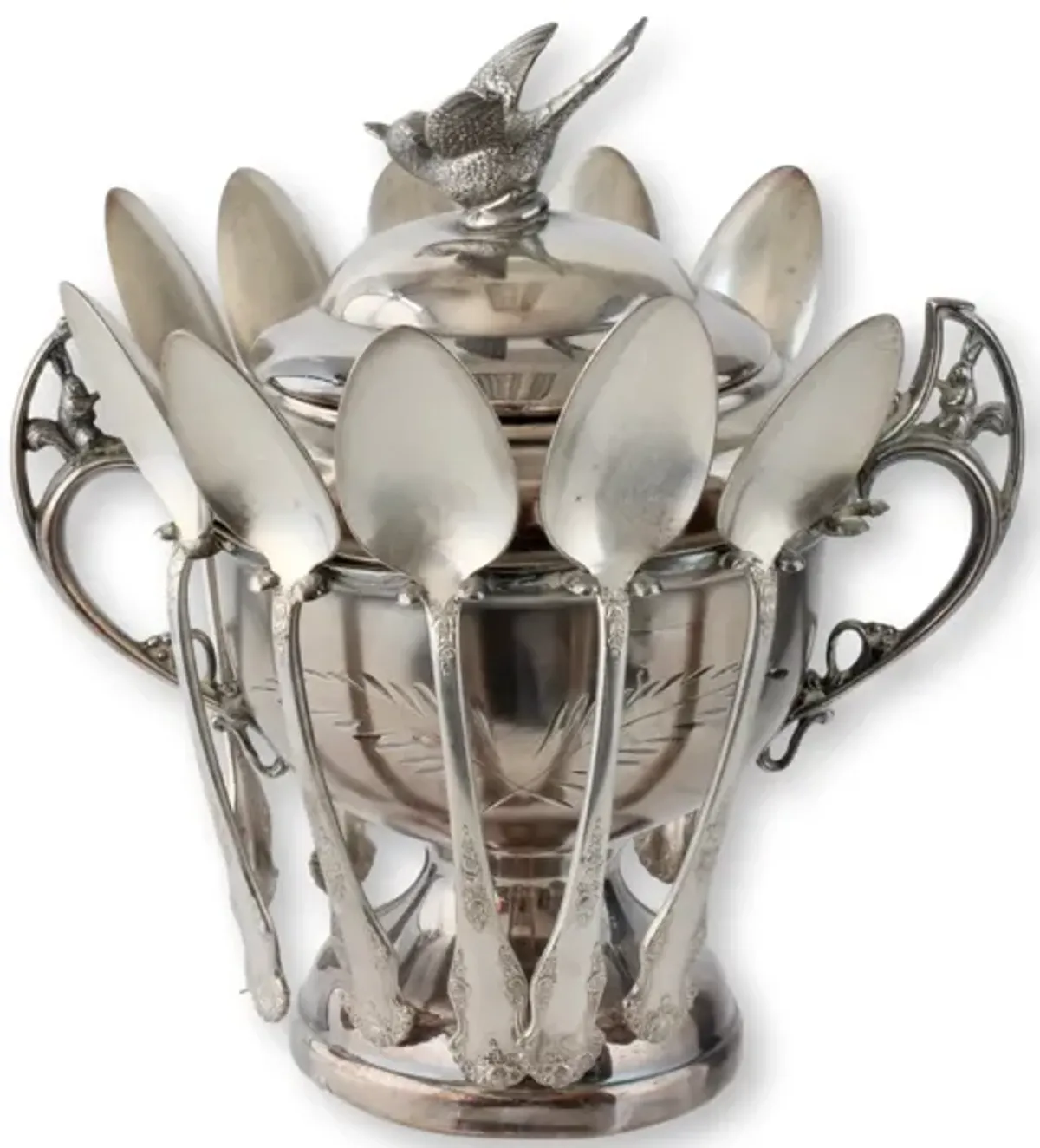 C.1900 William Roger Master Sugar Bowl - Silver