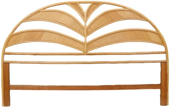 Arched Bamboo King Size Headboard - Interesting Things - Brown