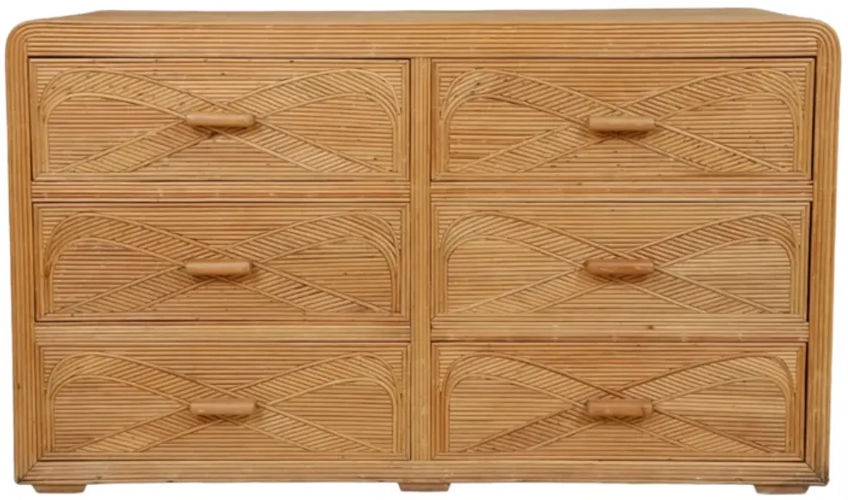 Pencil Reed Waterfall Dresser - Brown