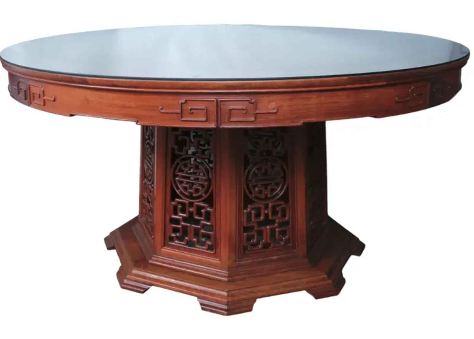 Rosewood Round Ming Dining Table