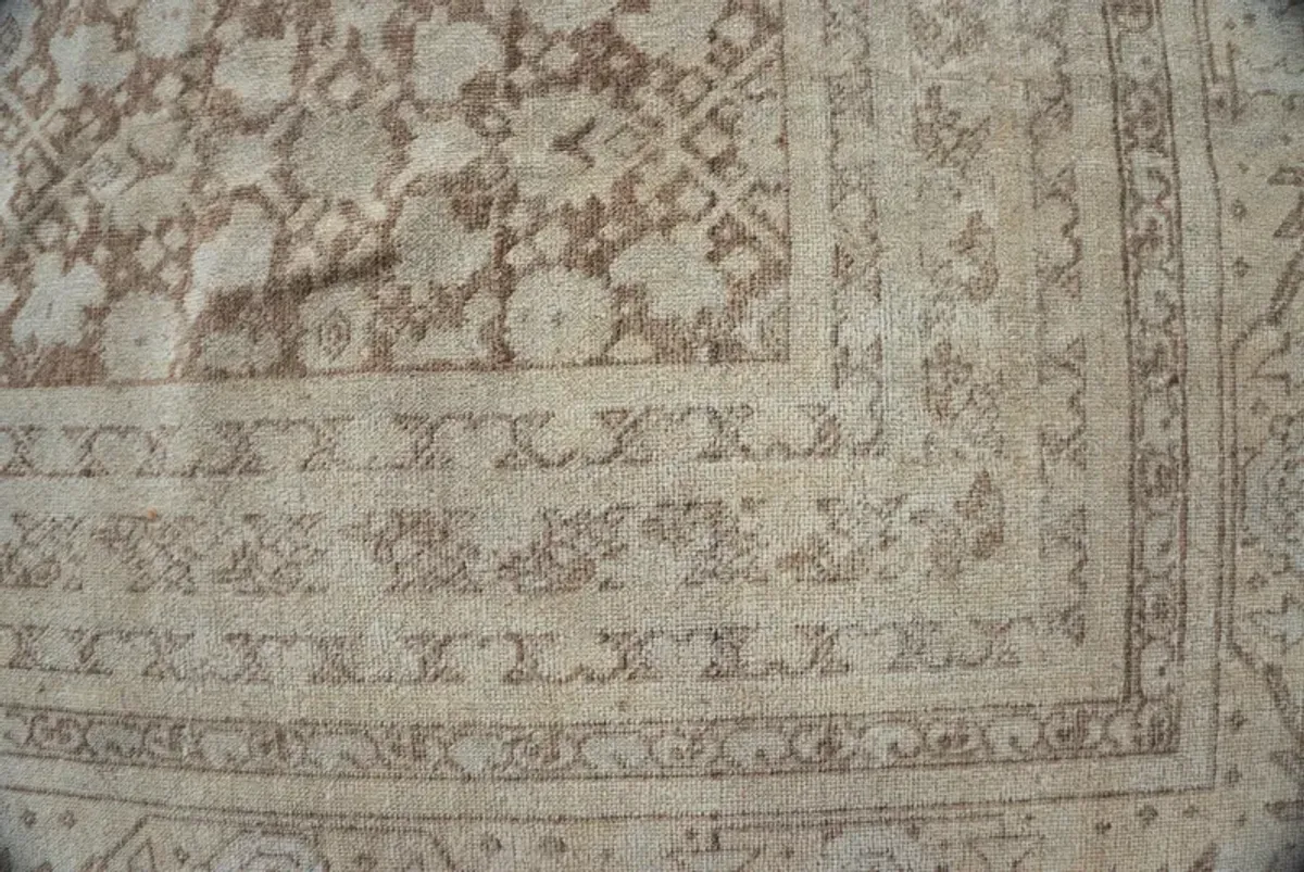 Tabriz Hand Knotted Wool Taupe 11'x14'10 - Grey