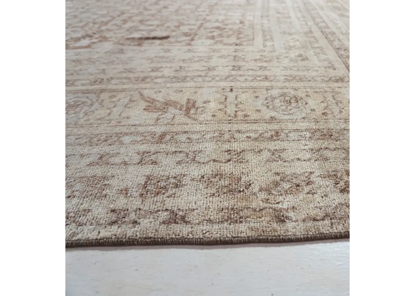 Tabriz Hand Knotted Wool Taupe 11'x14'10 - Grey