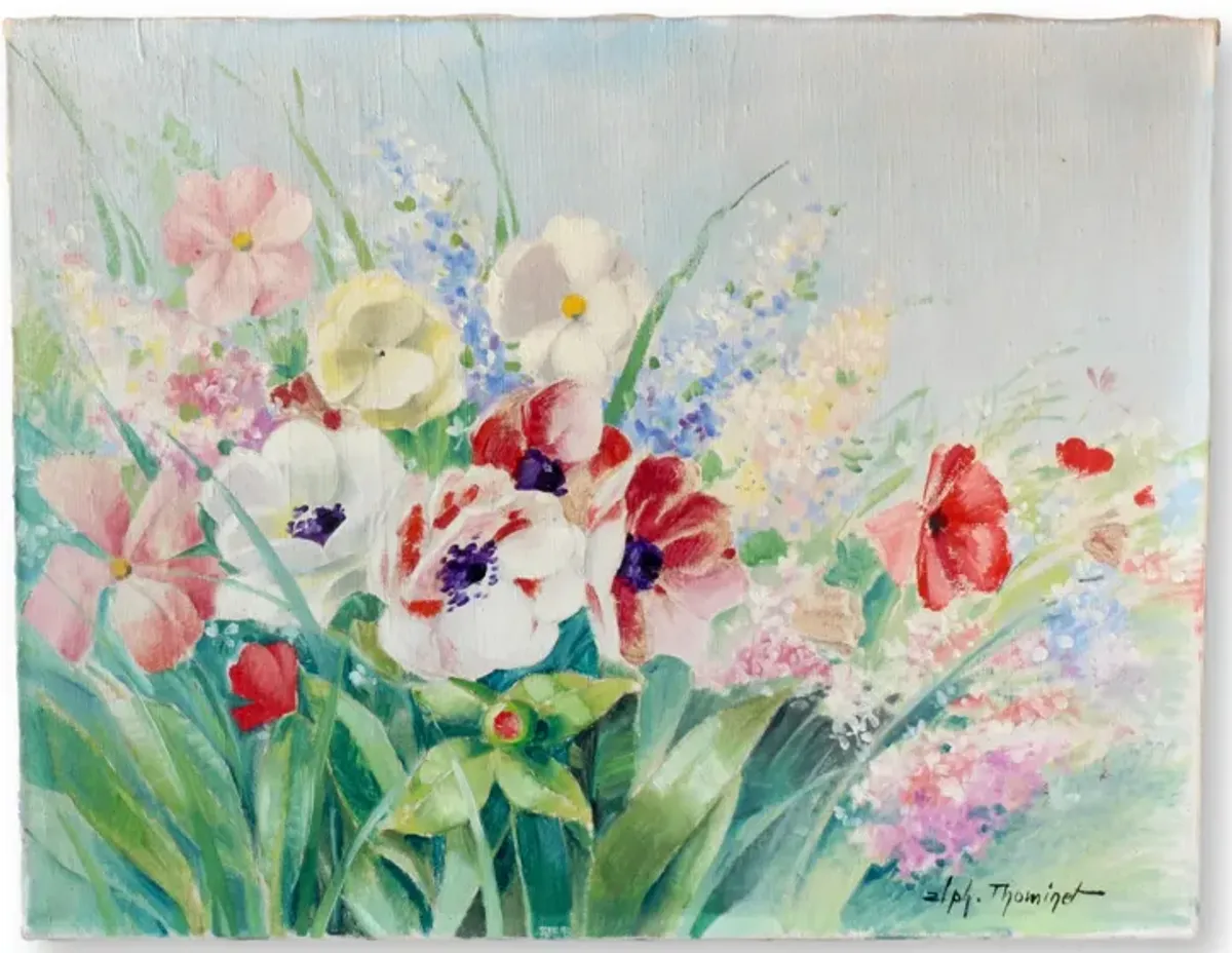 Midcentury French Floral Still Life