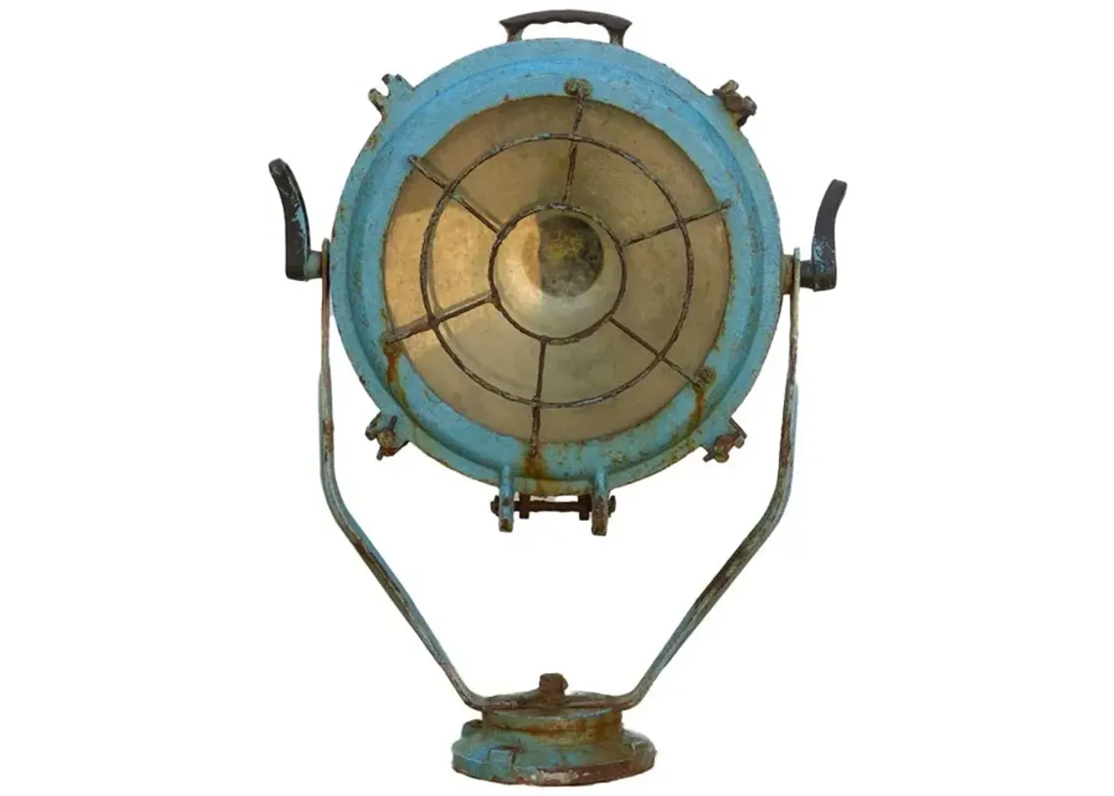 Antique Metal Sea Blue Ship Spotlight