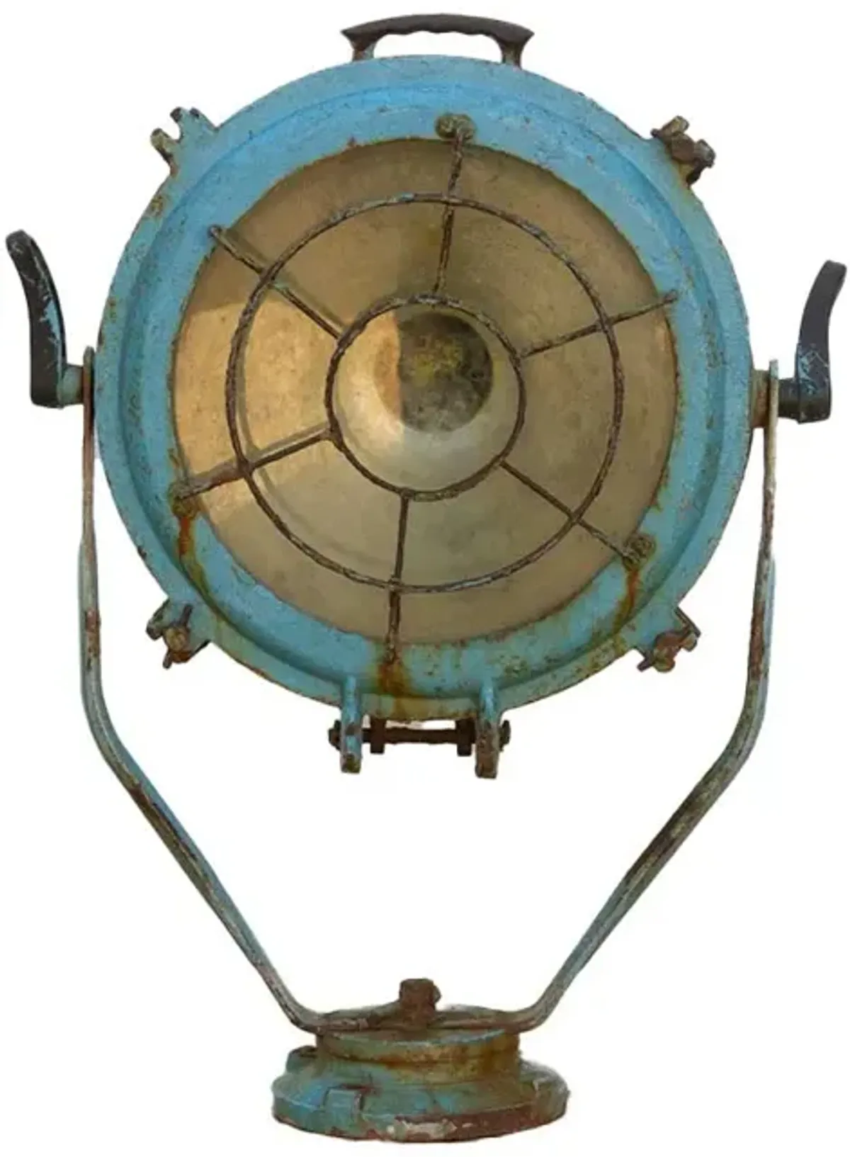 Antique Metal Sea Blue Ship Spotlight