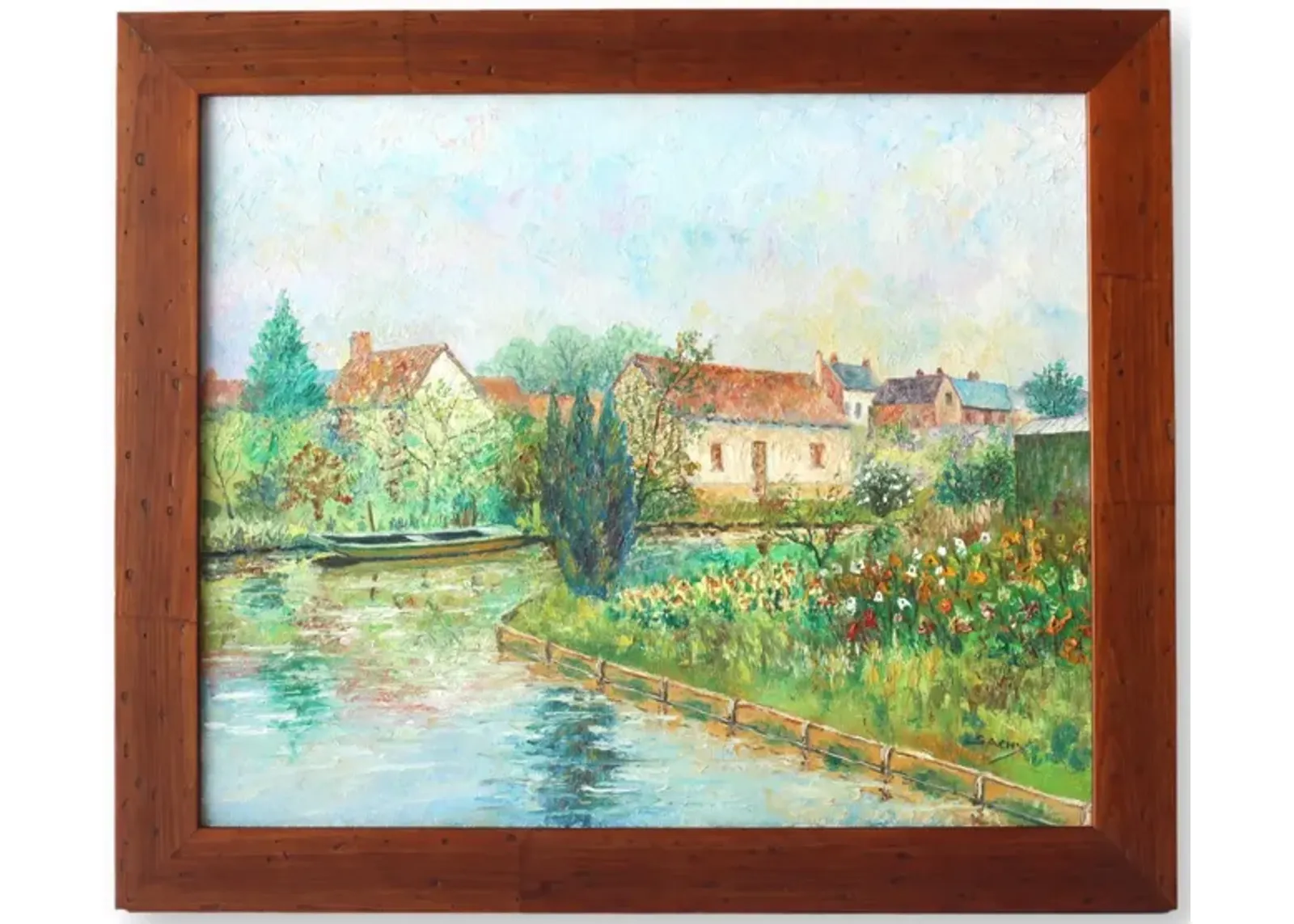 Midcentury French Countryside Still Life - Brown