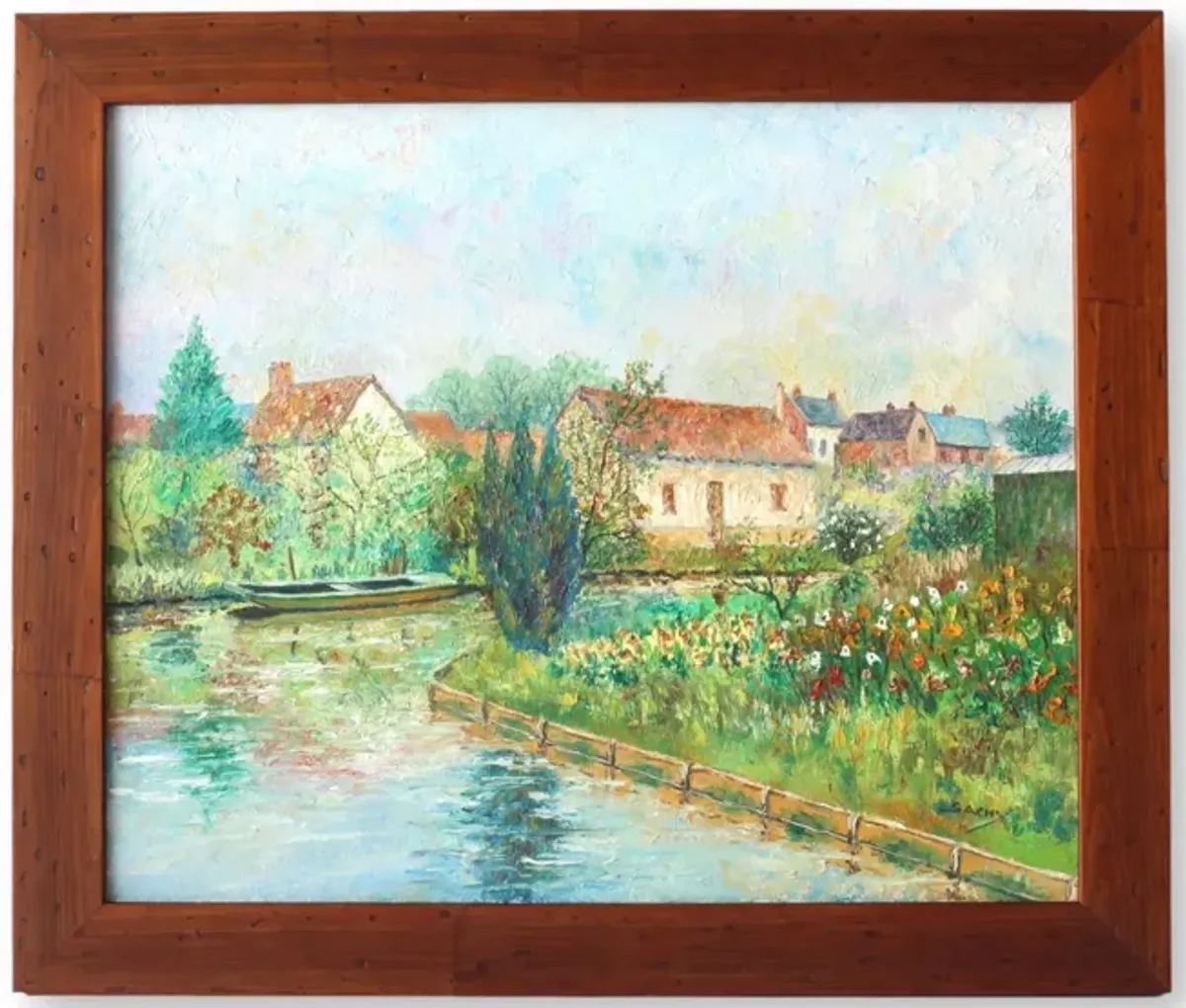 Midcentury French Countryside Still Life - Brown