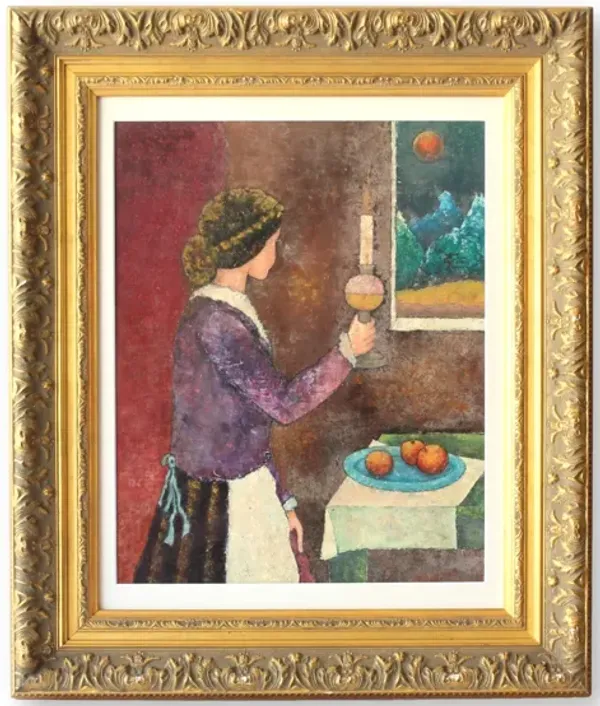 French Still Life Portrait - Rose Victoria - Purple