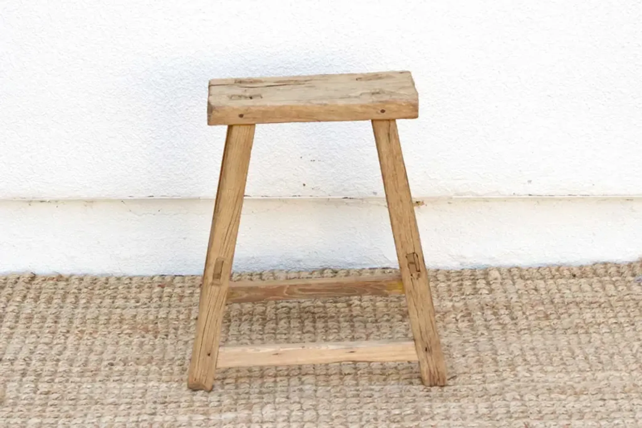 Bleached Wood Asian Joint Stool De Cor Brown One Kings Lane | Furniture.com