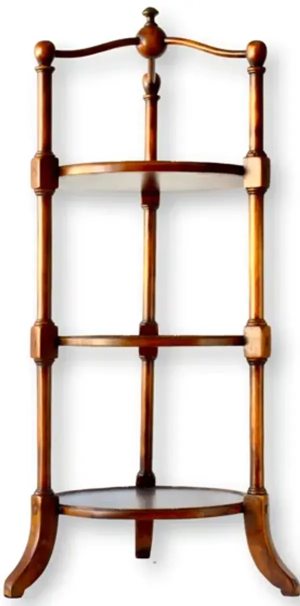 Theodore Alexander Three-Tier Side Table - Rose Victoria - Brown