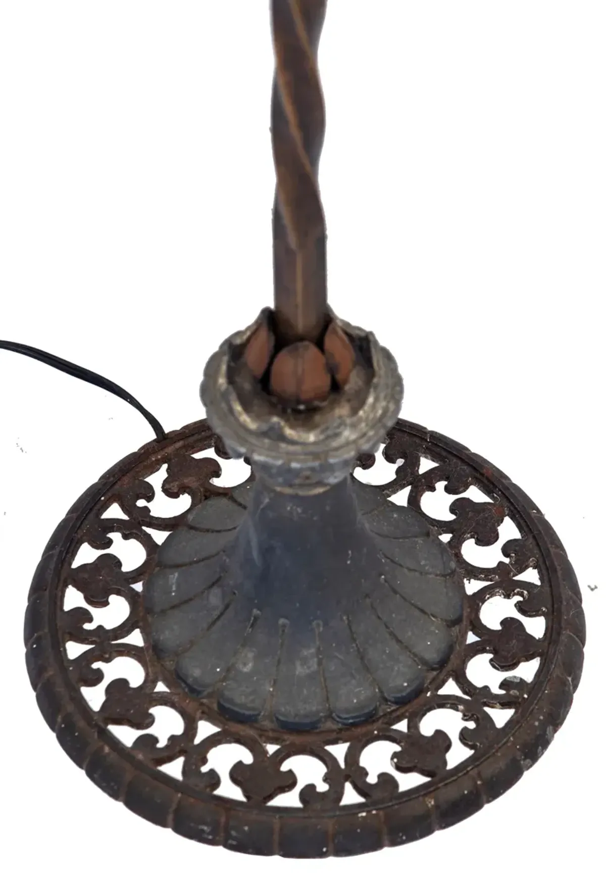 Early 20thC Iron & Brass Floor Lamp