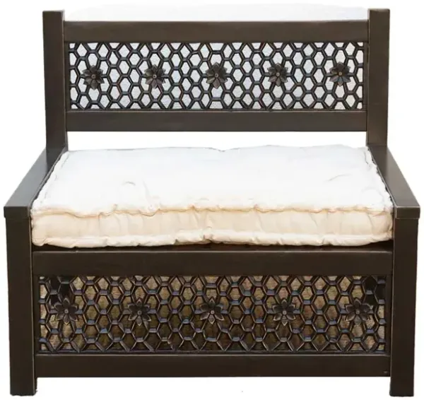 Moroccan Carved Jali Club Chair - de-cor