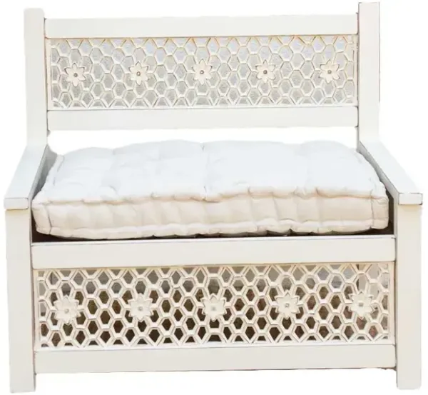 Floral Jali Club Chair - de-cor