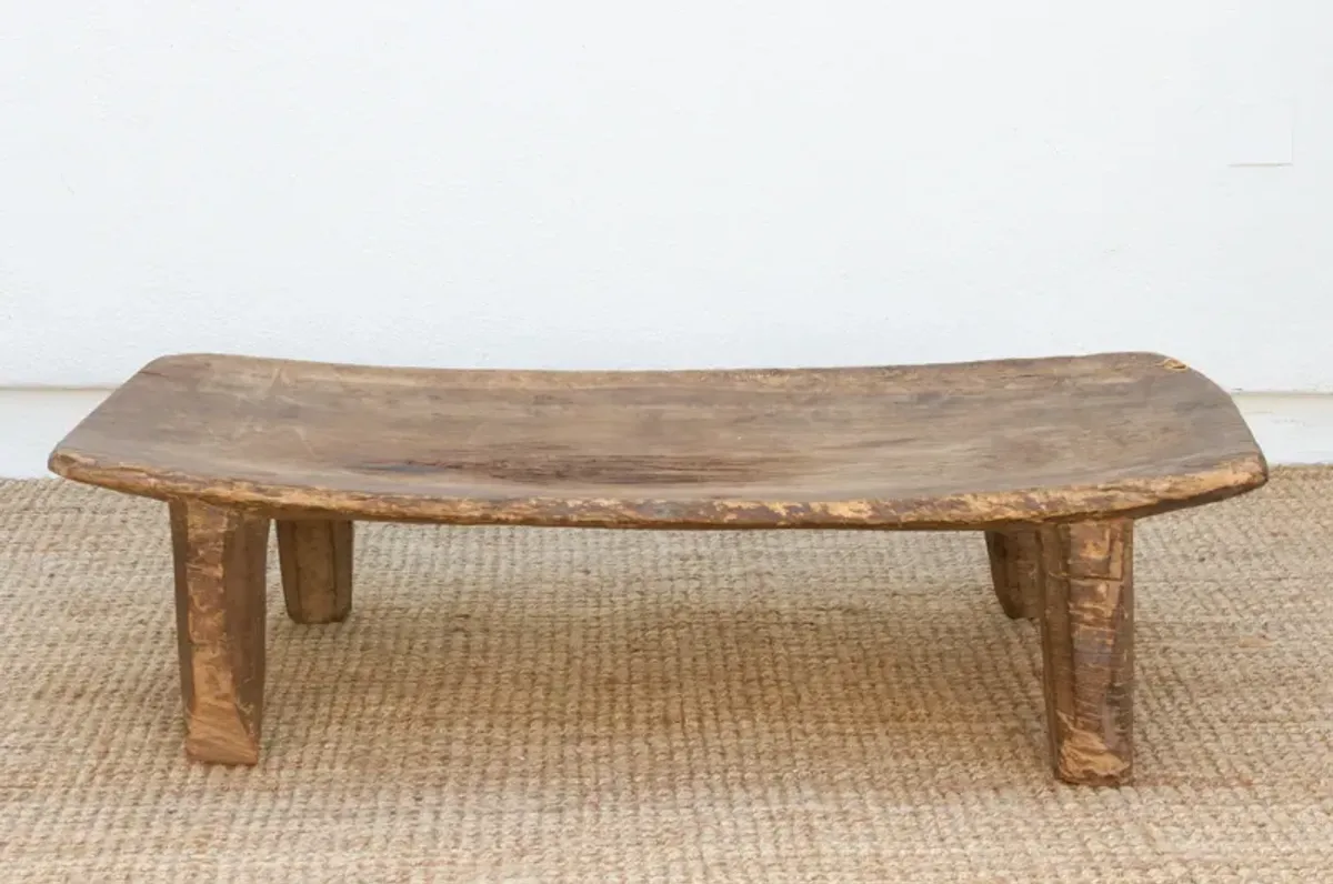 Antique Farmhouse Senufo Coffee Table - Brown