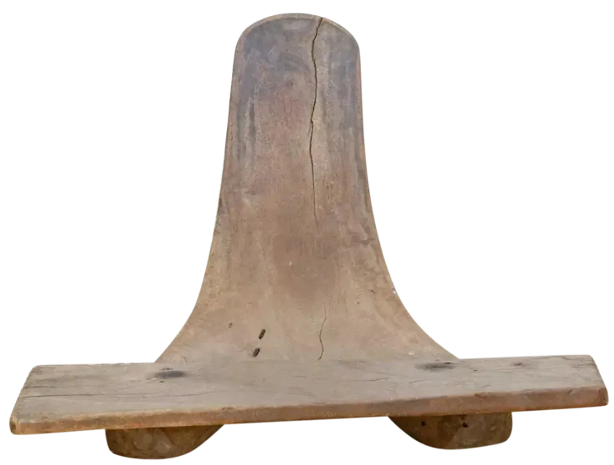 Large Antique "Y" Shaped African Chair - de-cor