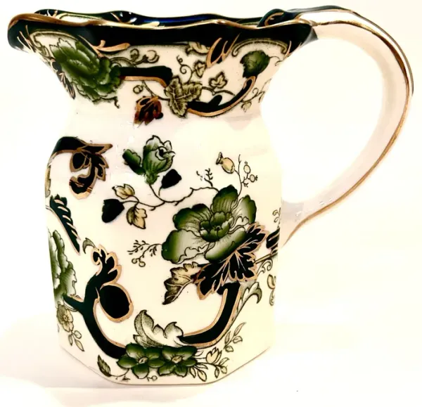 Mason s English Ironstone Jug - c. 1920s - The Emporium Ltd. - Green