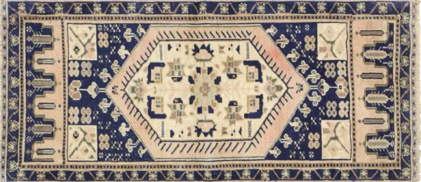 1960s Turkish Oushak Yastic-1'8"x3'9"