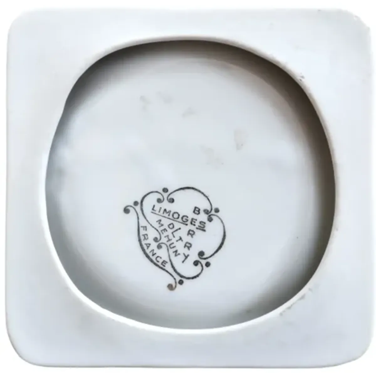 Limoges Porcelain Le Blanc Hotel Ashtray - White