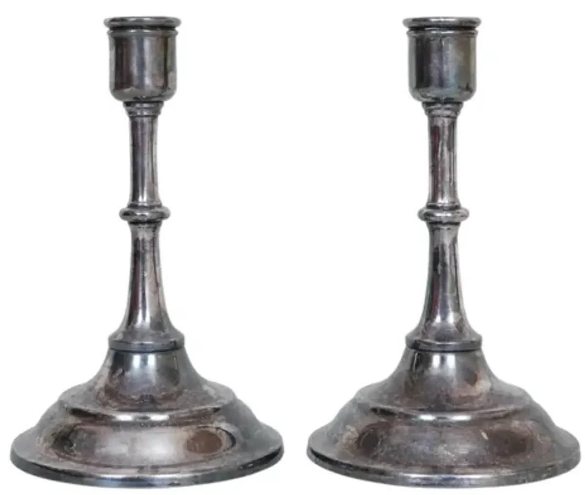 Towle Silverplate Candlesticks - a Pair