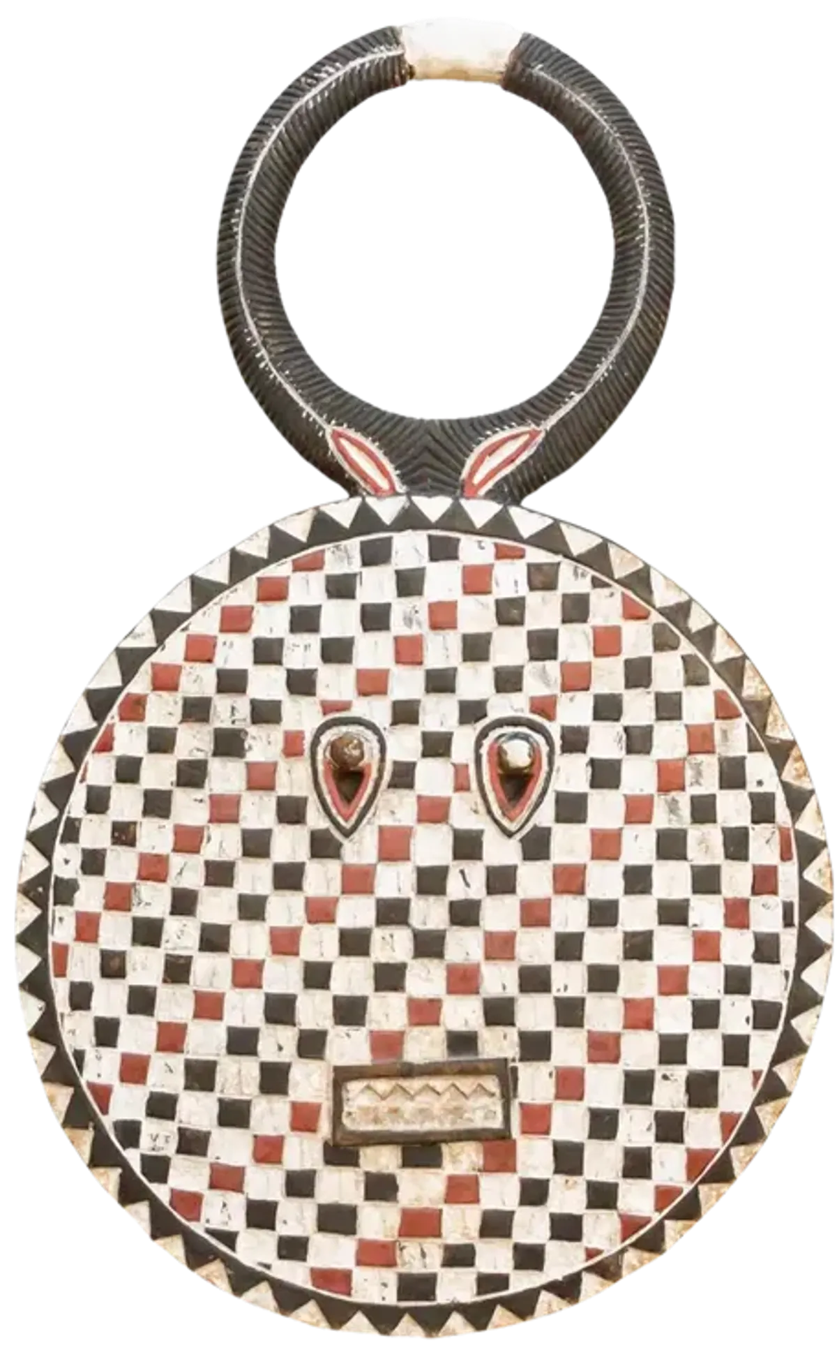 Multicolor Checkered Motif Bobo Mask