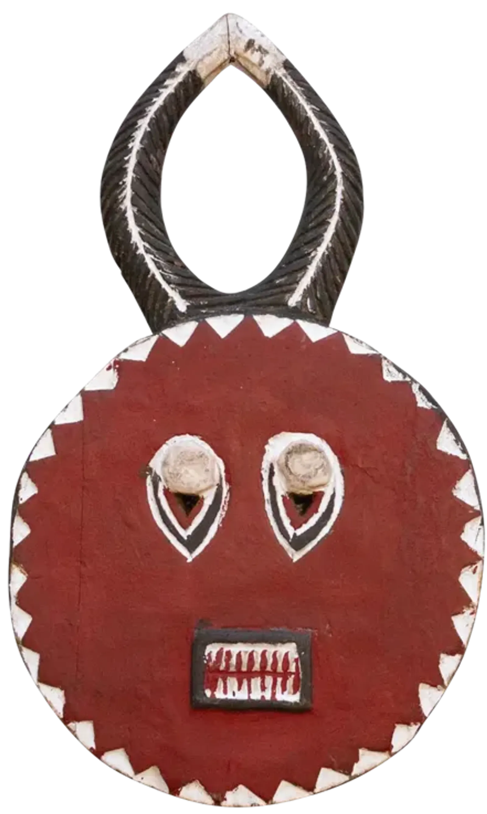 Radiant Red African Goli Mask