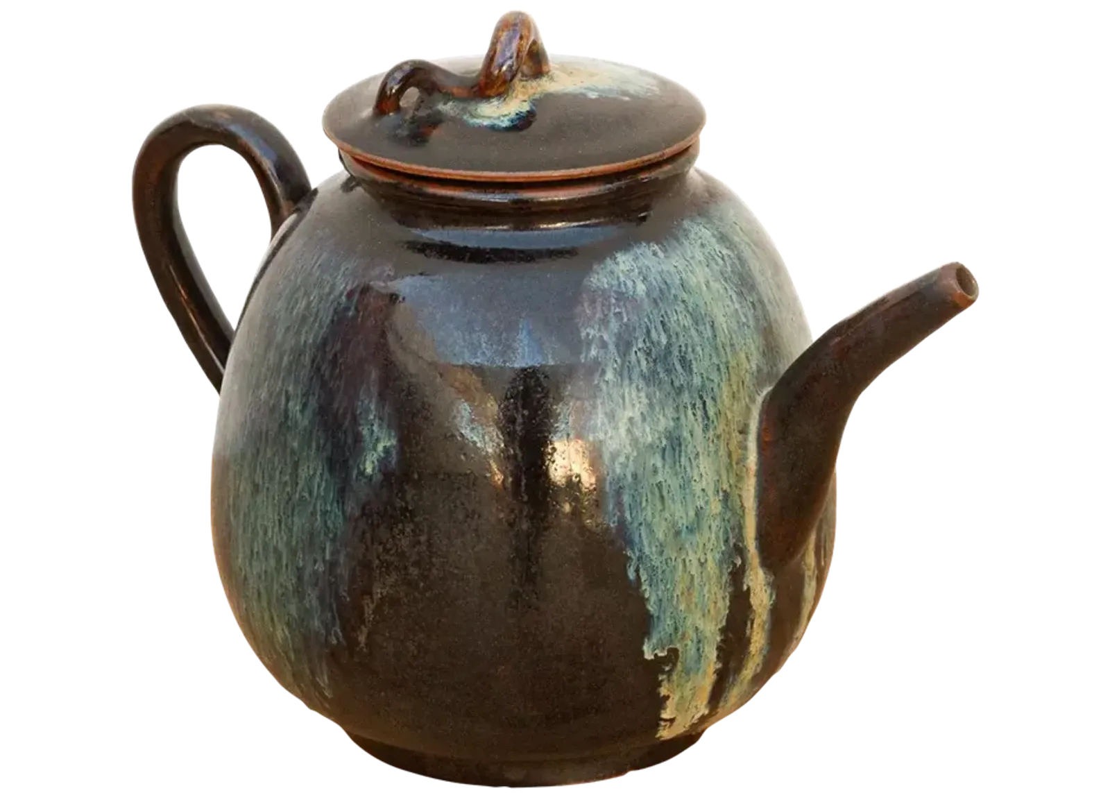 Jizhou Porcelain Glazed Teapot