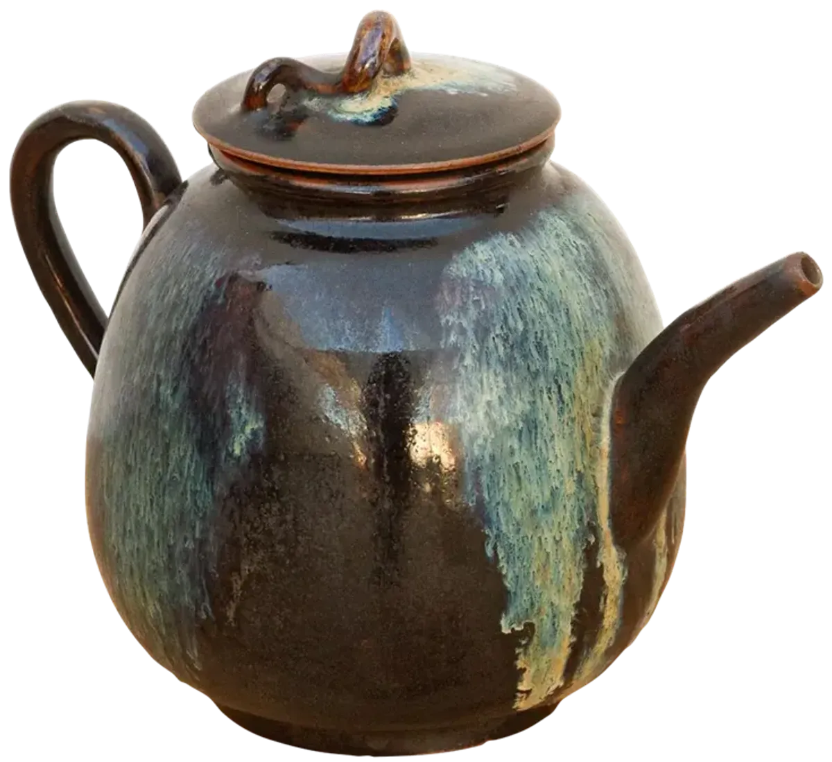 Jizhou Porcelain Glazed Teapot