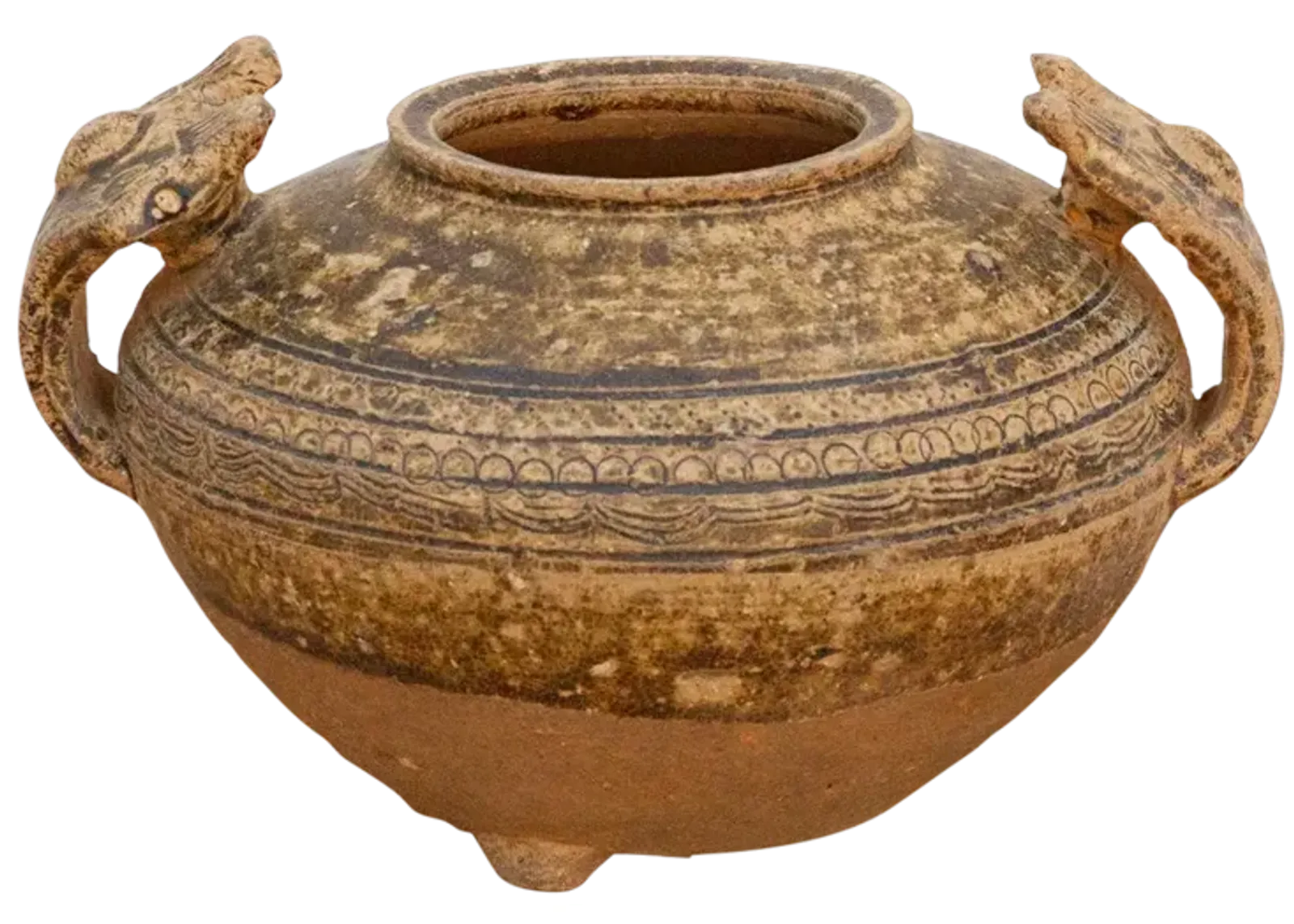 Early Chinese Jar With Large Handles