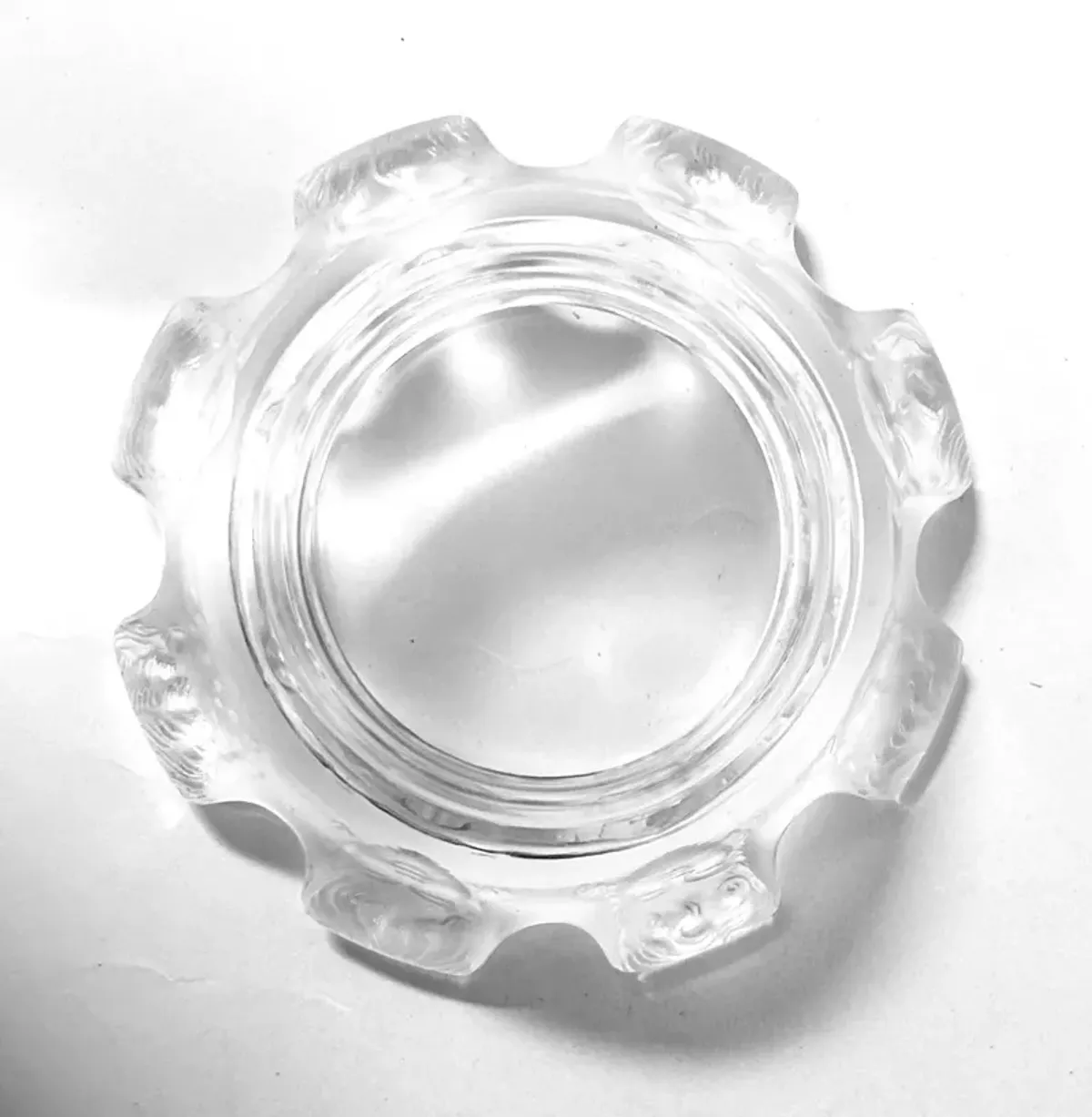 Lalique French Crystal St. Nicolas Tray - clear