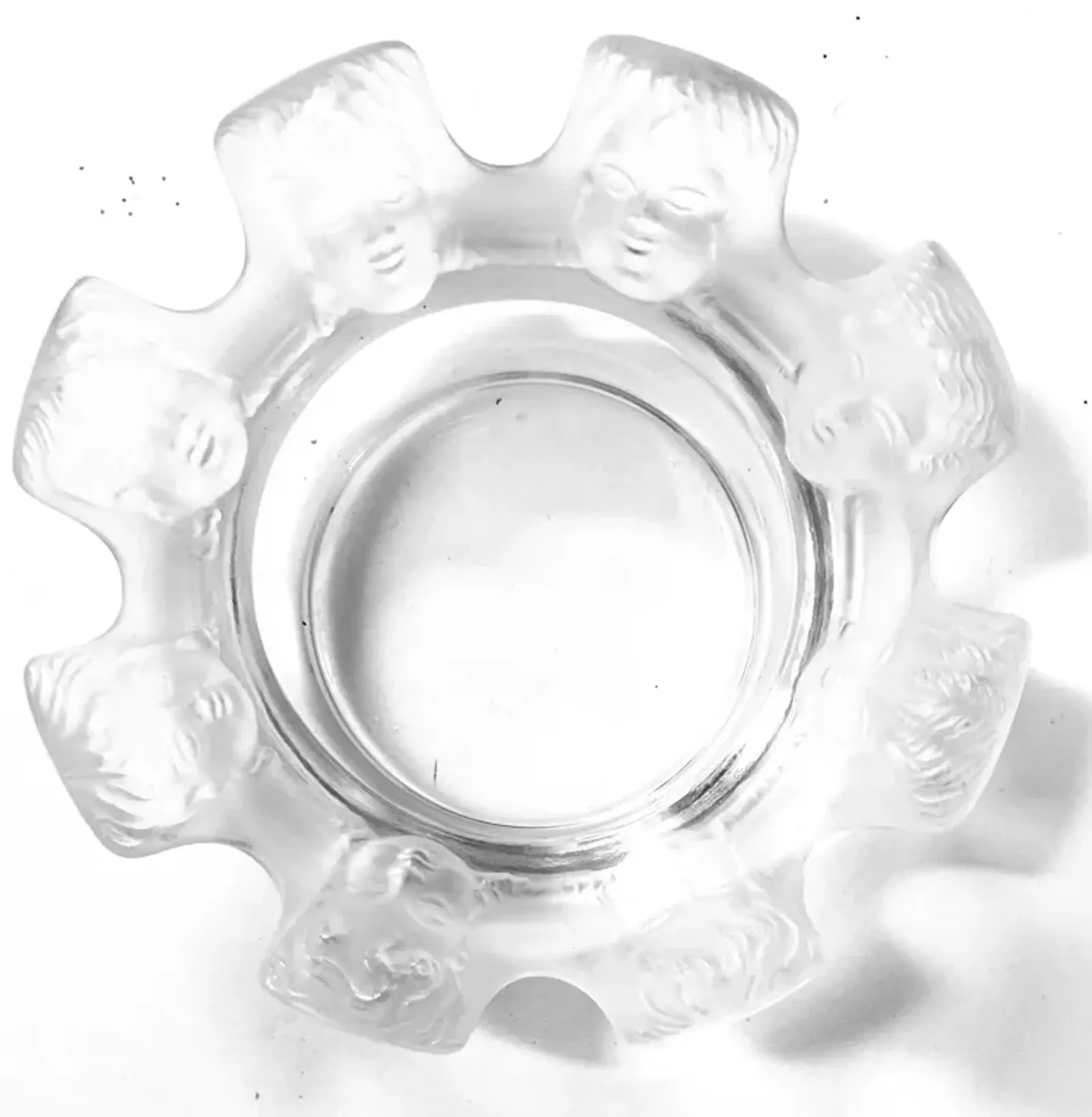 Lalique French Crystal St. Nicolas Tray - Clear