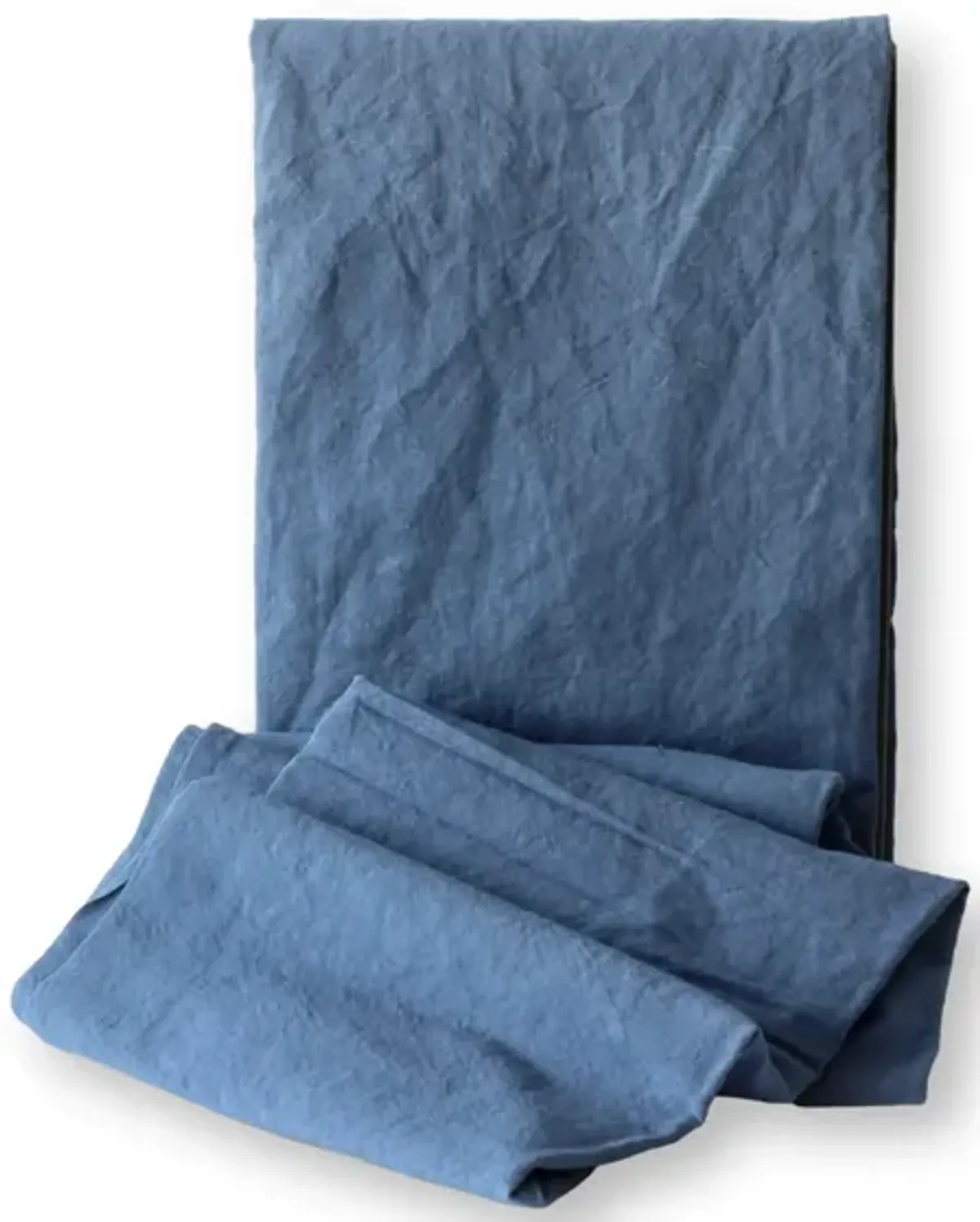 88" x 64" French Blue Linen Tablecloth