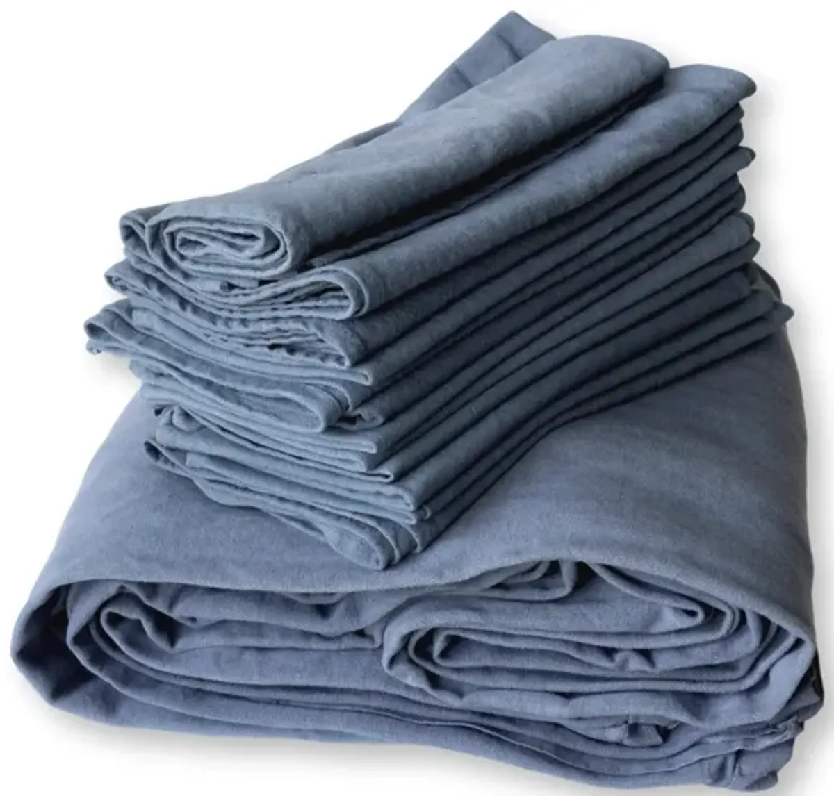 French Indigo Napkins with 100" Tablecloth - Blue