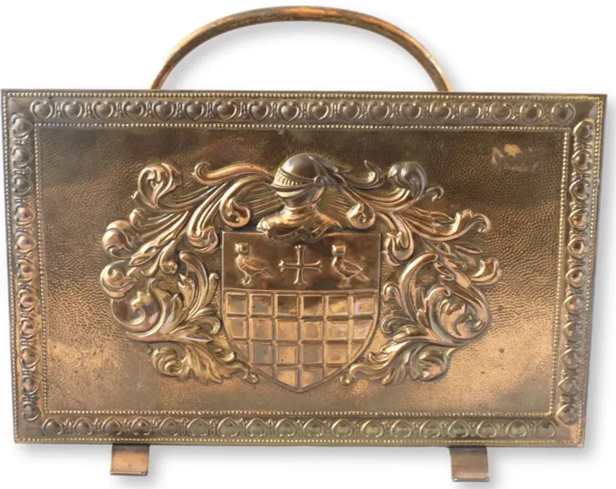 1930s French Coat of Arms Magazine Rack