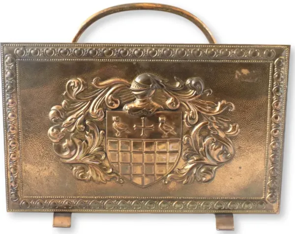 1930s French Coat of Arms Magazine Rack