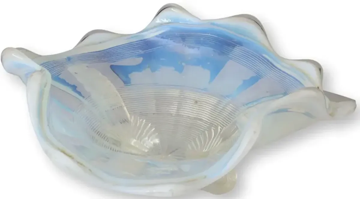 C.1900s Northwood Opalescent Bowl - Blue