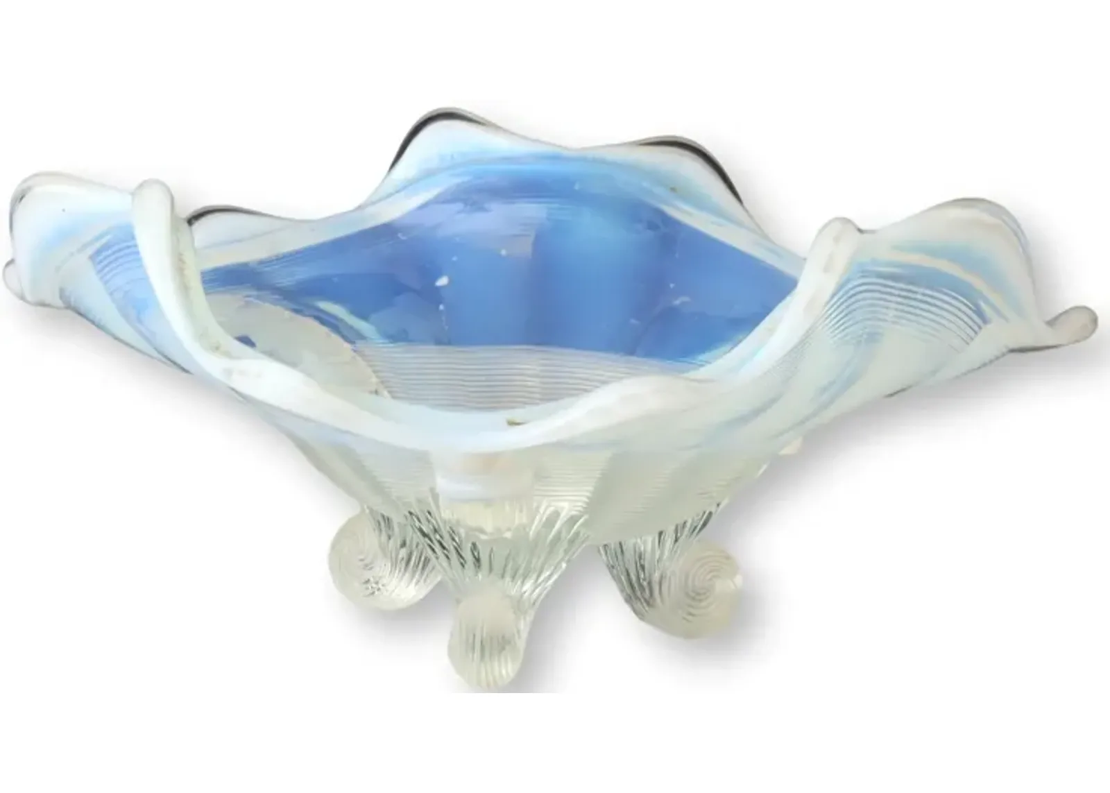 C.1900s Northwood Opalescent Bowl - Blue