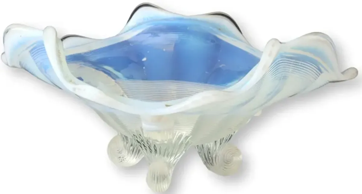 C.1900s Northwood Opalescent Bowl - Blue