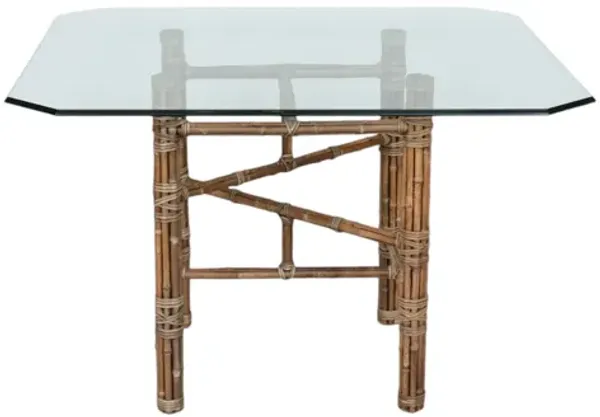McGuire Bamboo & Glass Dining Table - Interesting Things