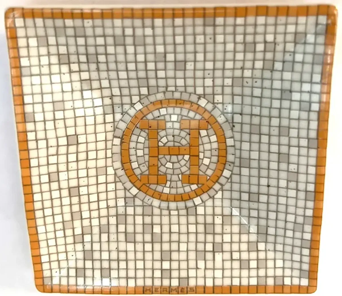 Hermès Mosaique Tray - Orange