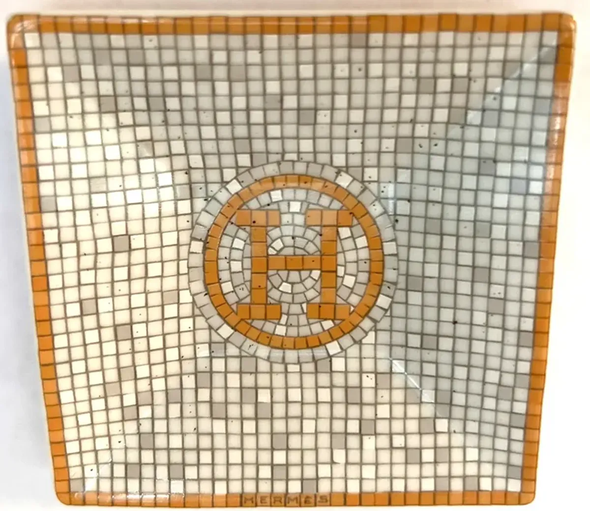 Hermès Mosaique Tray - Orange